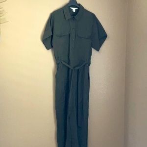 Army, green, crop romper